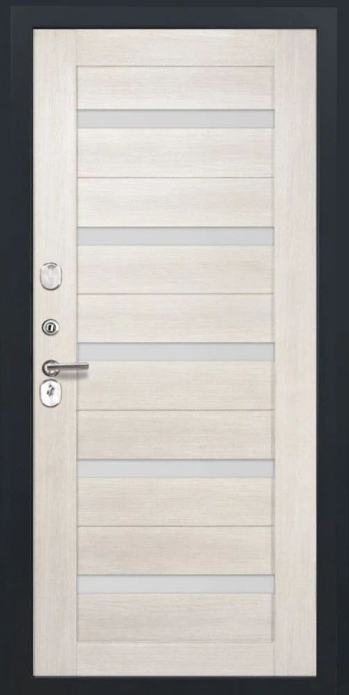 Входная дверь ДвериПРО Д-68 СБ-1 (ст. белое, 16мм, беленый дуб) DPRO200520 внутренняя сторона