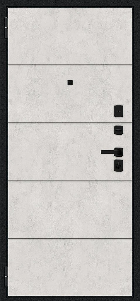 Входная дверь Граффити-1 Инсайд/SBlack Букле черное/Look Art BR6222