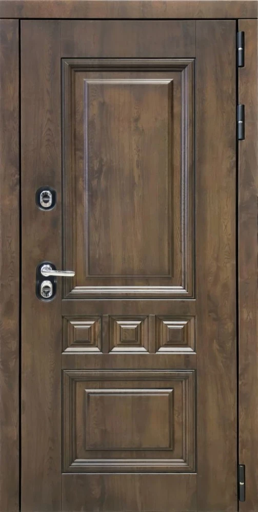 Входная дверь ДвериПРО Аура Без фрезеровки Дуб пацифик горизонт DPRO200466 внешняя сторона