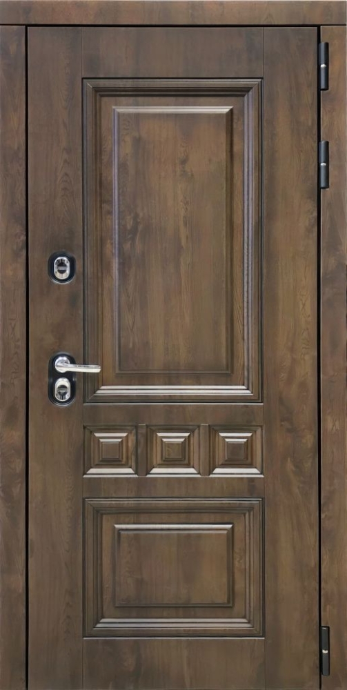 Входная дверь ДвериПРО Аура СБ-3 листв. бел. (21 беленый дуб) DPRO196767 внешняя сторона